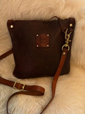 Leather Pasture Mini Messanger Bag in Brown